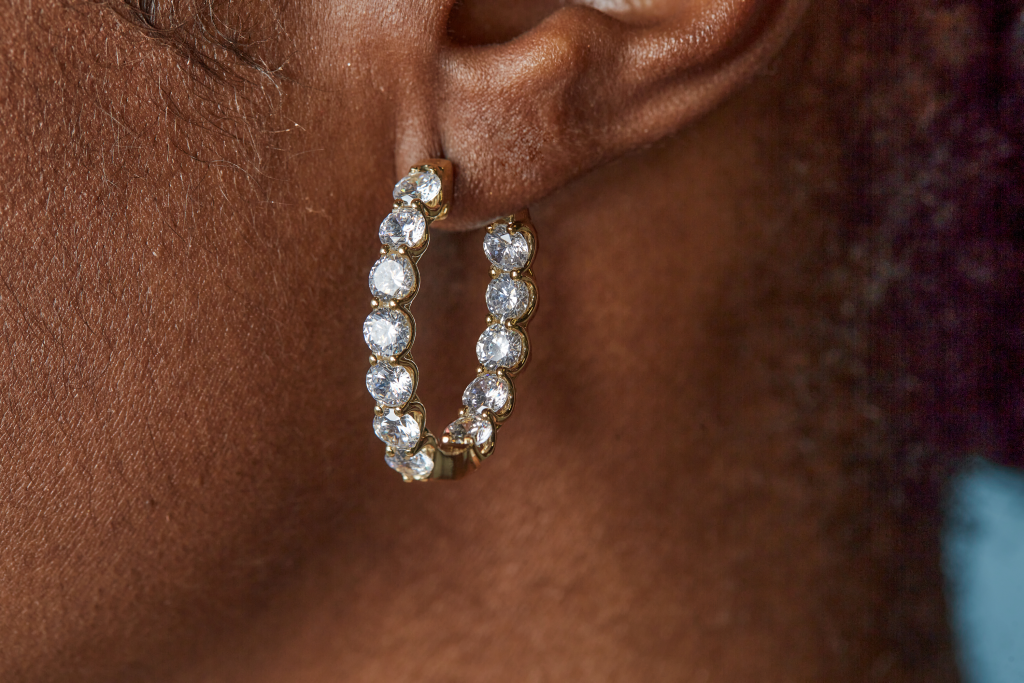 Inside Out Diamond Hoops