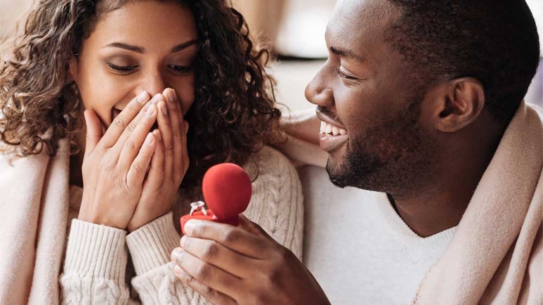 Couple During Proposal