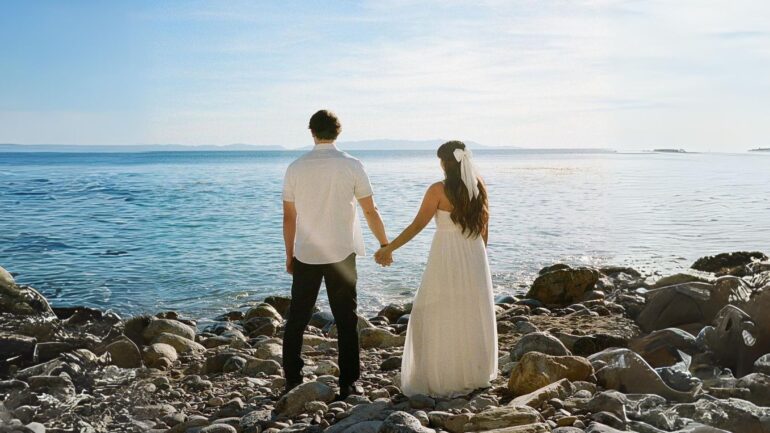 A prenup photo of Kaitlyn and Sebastian