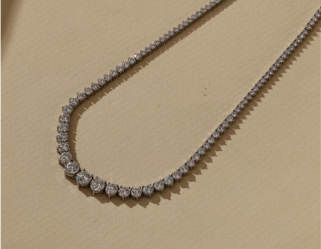 Transitional Jewelry Styling with Lab Grown Diamond Layering Jewelry