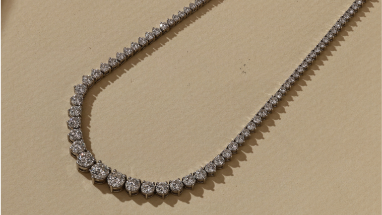 Transitional Jewelry Styling with Lab Grown Diamond Layering Jewelry