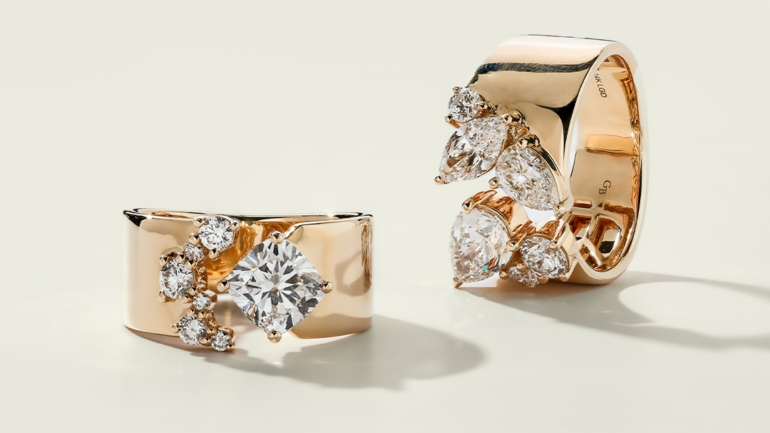 Nature-Inspired Engagement Rings with Lab Diamonds