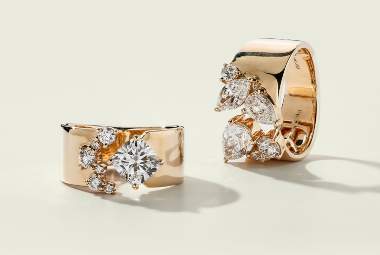 Nature-Inspired Engagement Rings with Lab Diamonds