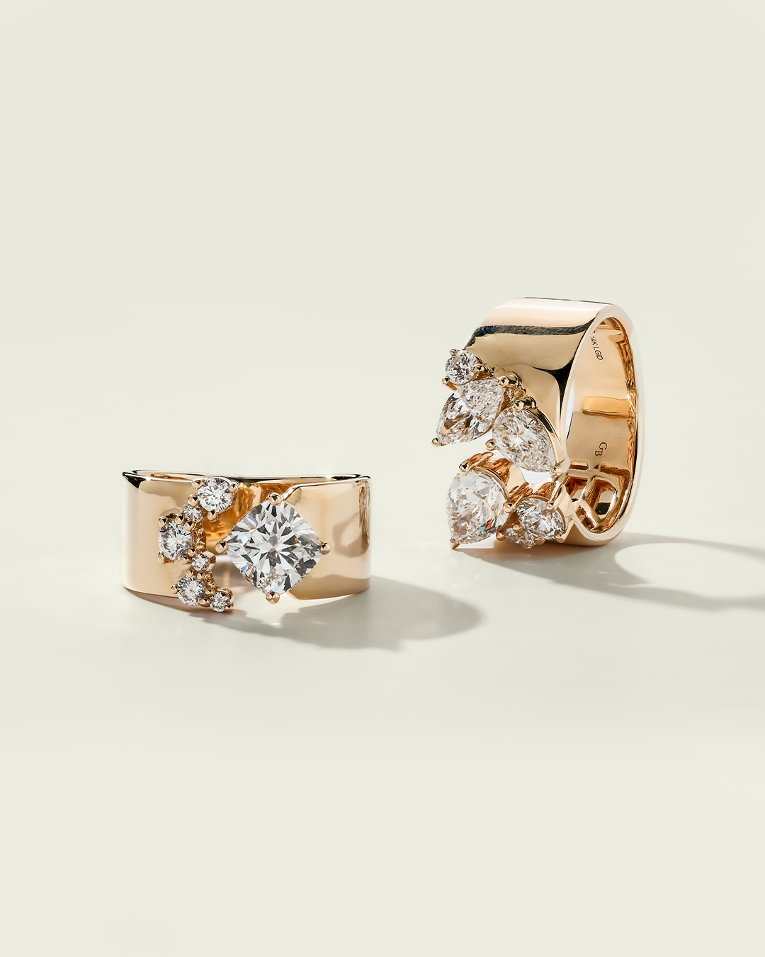 Nature-Inspired Engagement Rings with Lab Diamonds