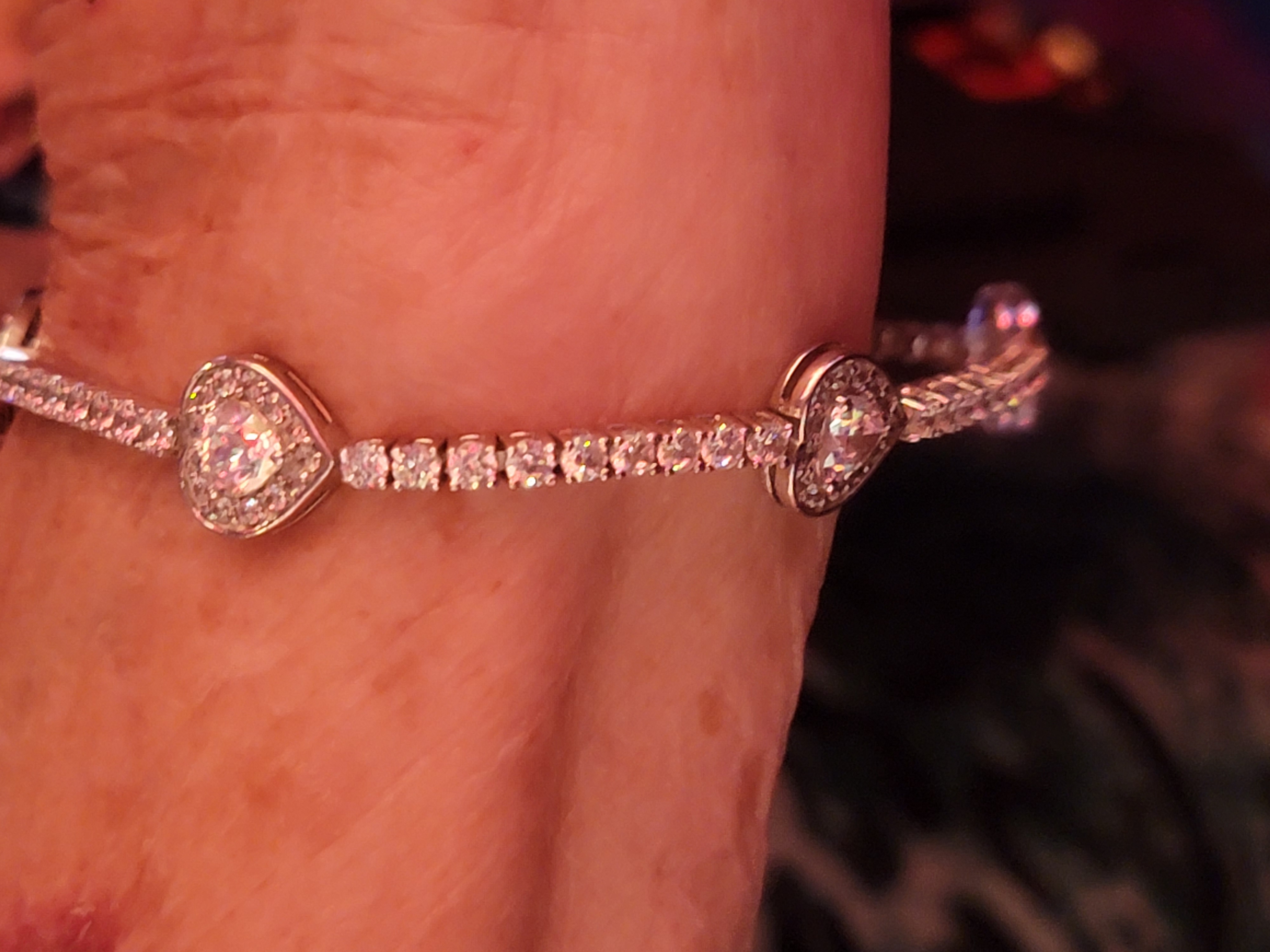  Truly Custom 7 1/6 ctw Round Lab Grown Diamond Bracelet