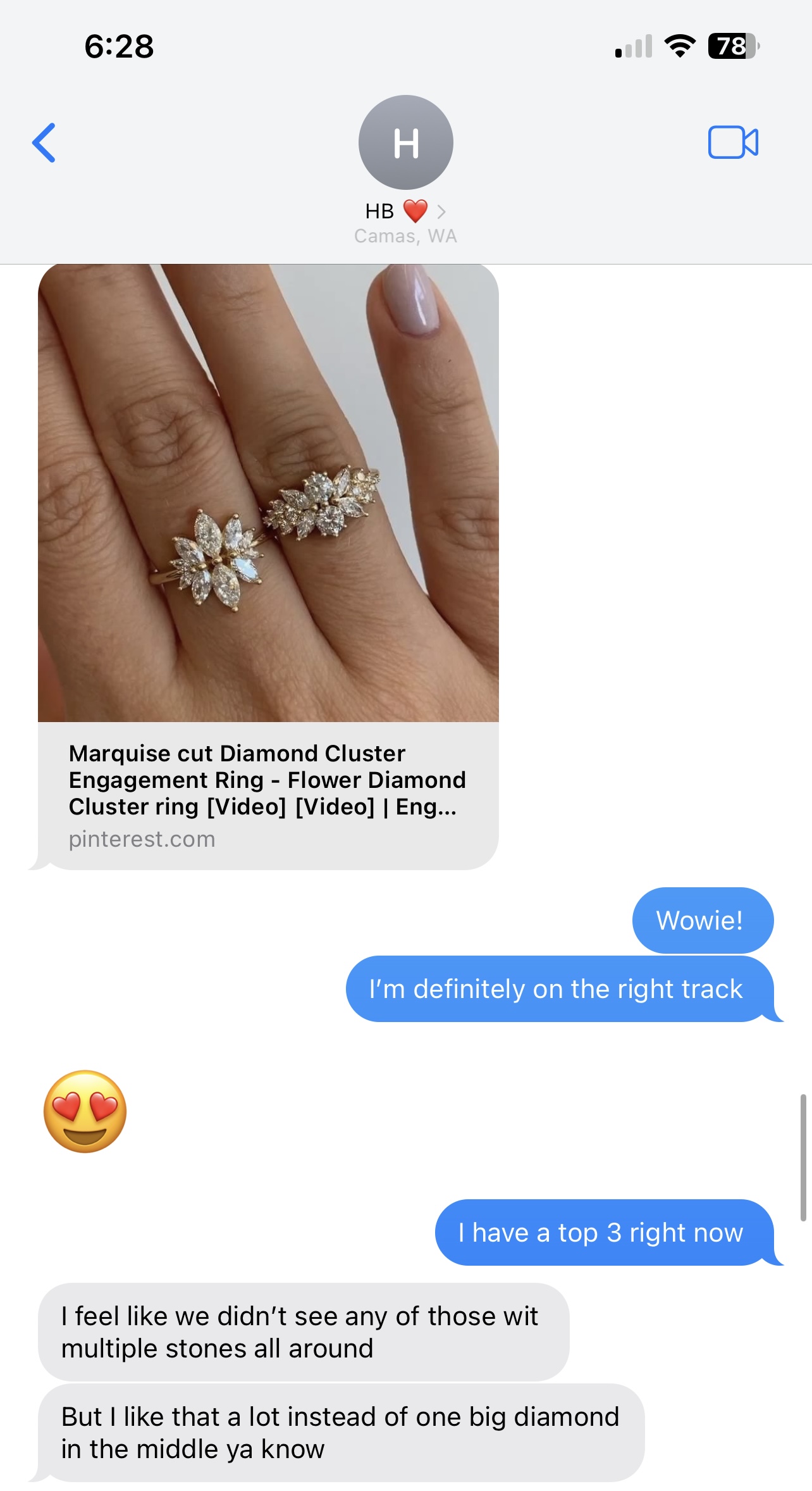 Truly Custom 1 1/2 ctw Marquise Lab Grown Diamond Engagement Ring