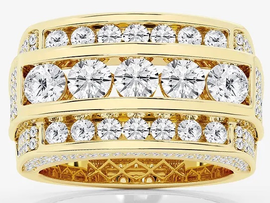  Truly Custom 3 ctw Round Lab Grown Diamond Men\'s Multi