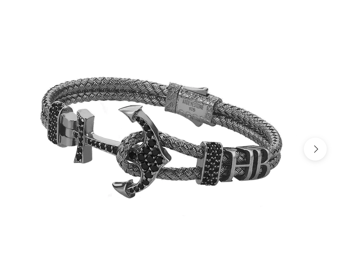  Truly Custom Round Shape Created Sapphire Rope Bracelet