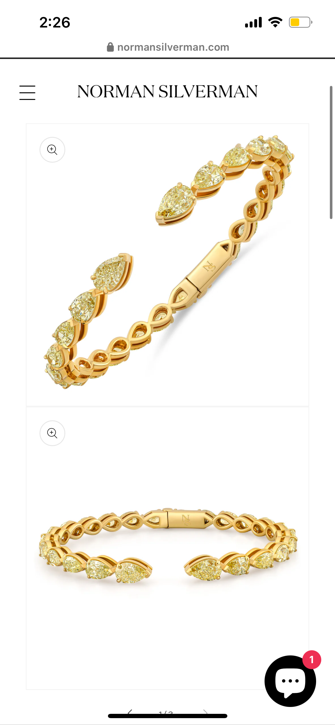  Truly Custom 13 1/2 ctw Pear Lab Grown Diamond Bangle Bracelet