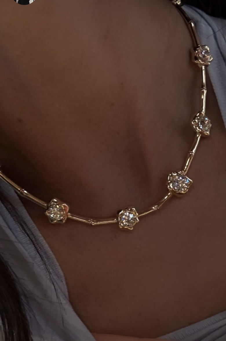 Design ID 9343 GB Custom 4 1/2 ctw Round Lab Grown Diamond Fashion Necklace