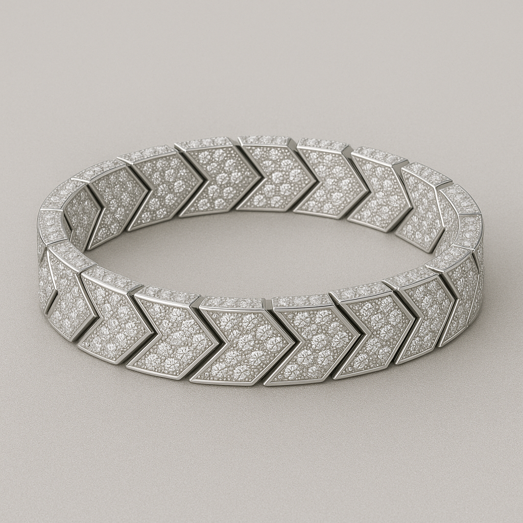  Truly Custom 5 1/2 ctw Round Lab Grown Diamond Fashion Bracelet