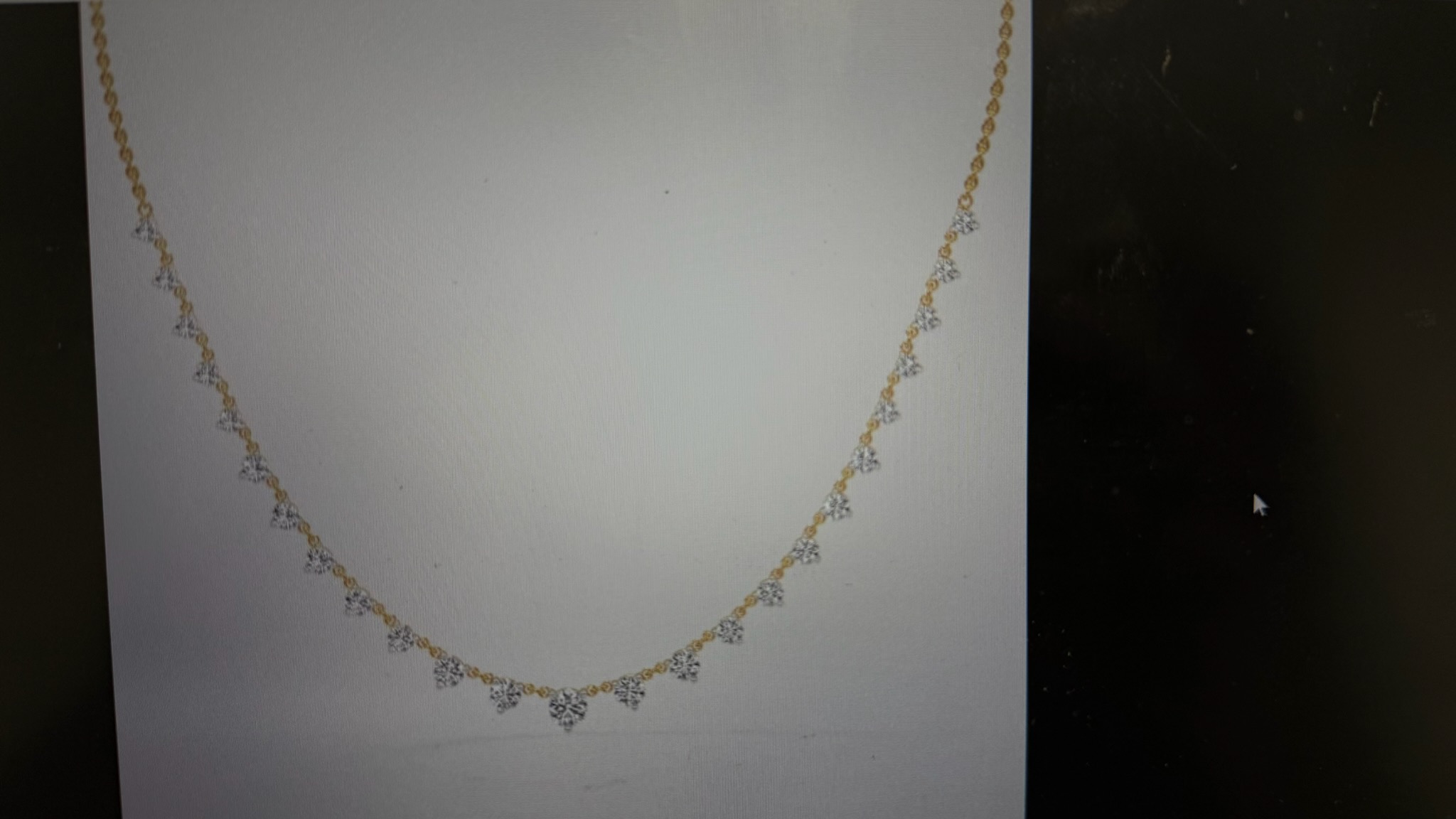  GB Custom 4 1/5 ctw Round Lab Grown Diamond Fashion Necklace (Jewelry Certification Required)