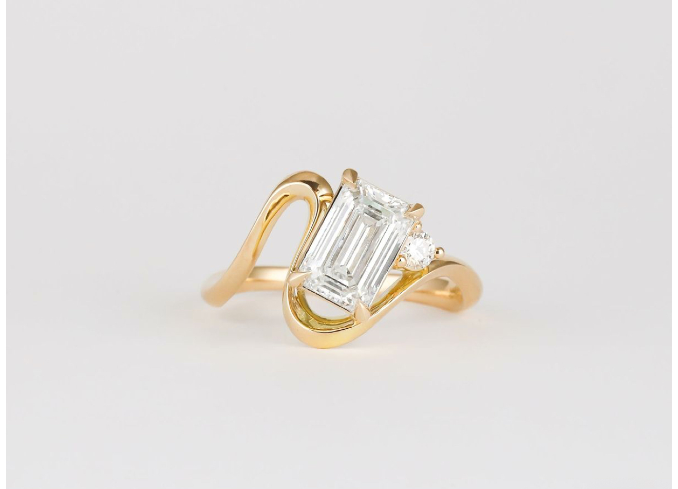  Truly Custom 3 1/5 ctw Emerald Lab Grown Diamond Fashion Ring
