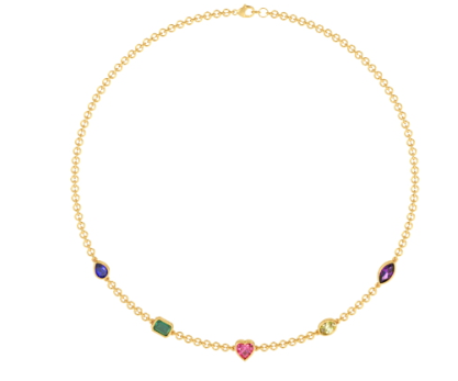  Truly Custom Multi Shape Created Multi Color Fashion Necklace