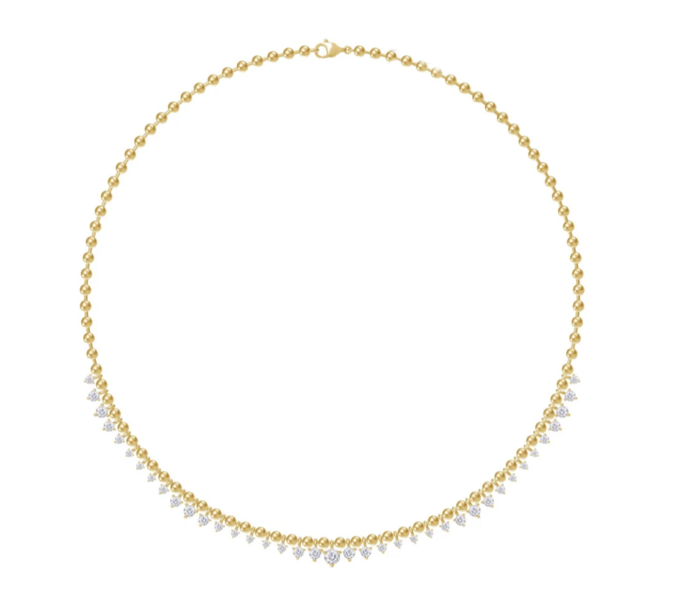 GB Custom 2 1/8 ctw Round Lab Grown Diamond Fashion Necklace