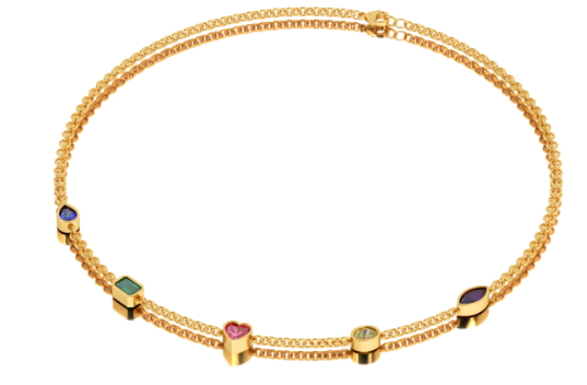  Truly Custom Multi Shape Created Multi Color Fashion Necklace