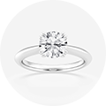 Double Prong Solitaire Ring