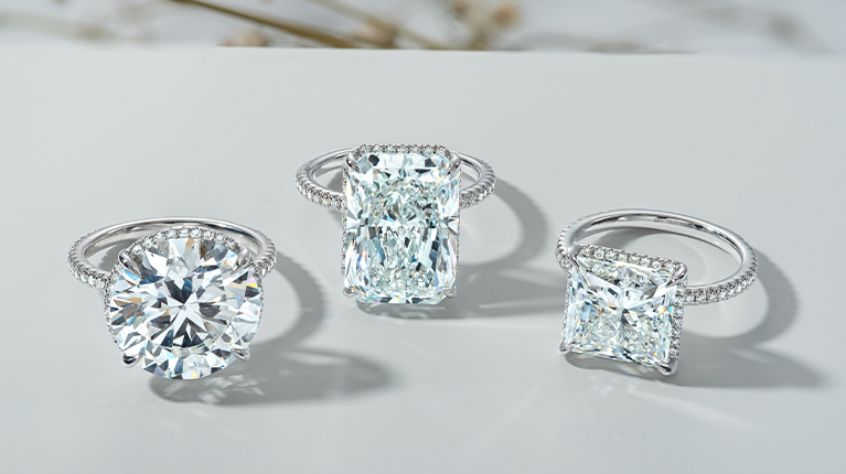 Shapes of a stone on the engagement ring