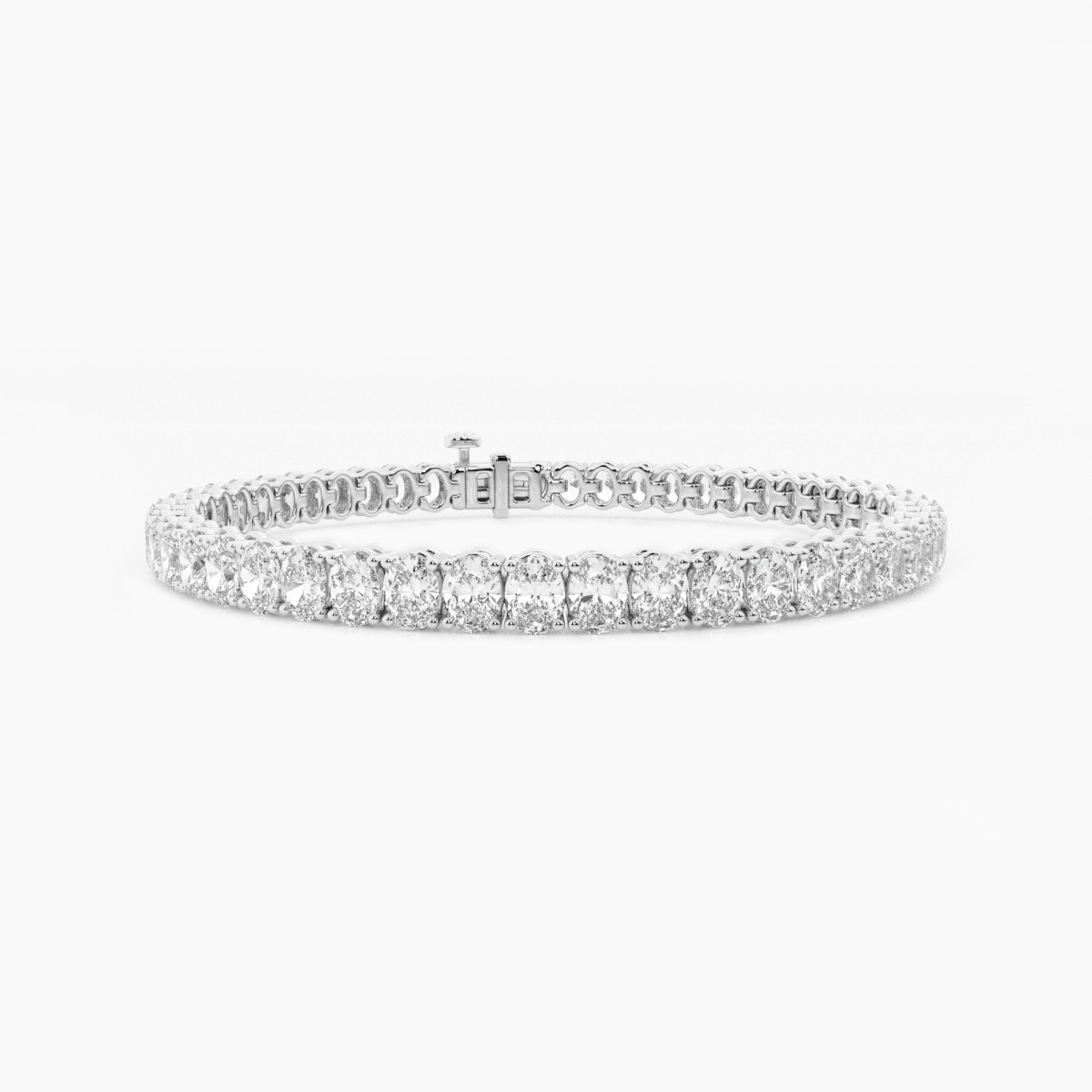 9 ctw Oval Lab Grown Diamond Tennis Bracelet 7 Inches Grownbrilliance