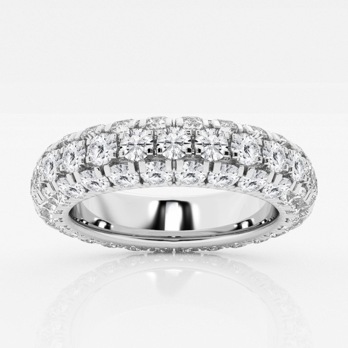 3 ctw Domed Round Lab Grown Diamond Eternity Band