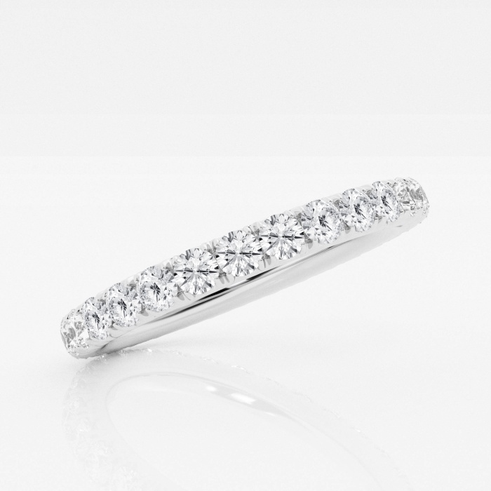 3/4 ctw 11 Stone French Pave Round Lab Grown Diamond Eternity Band