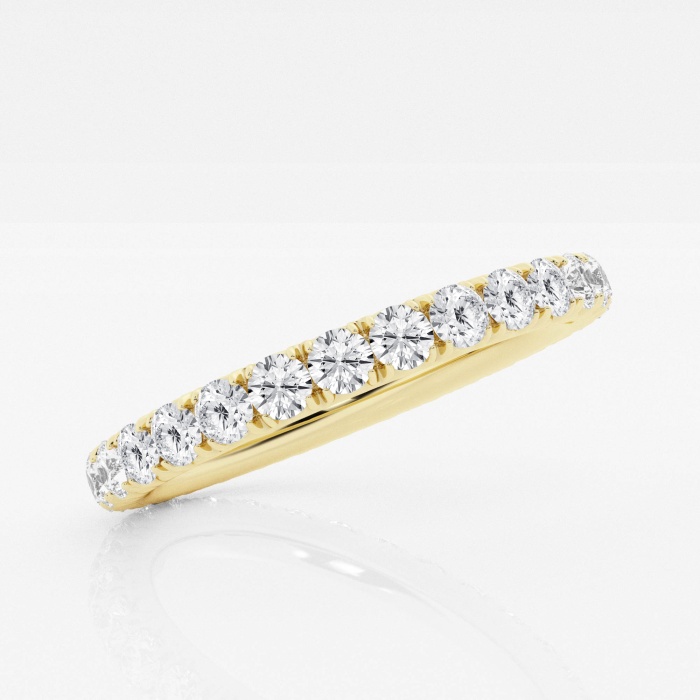 1 ctw French Pave Round Lab Grown Diamond Eternity Band