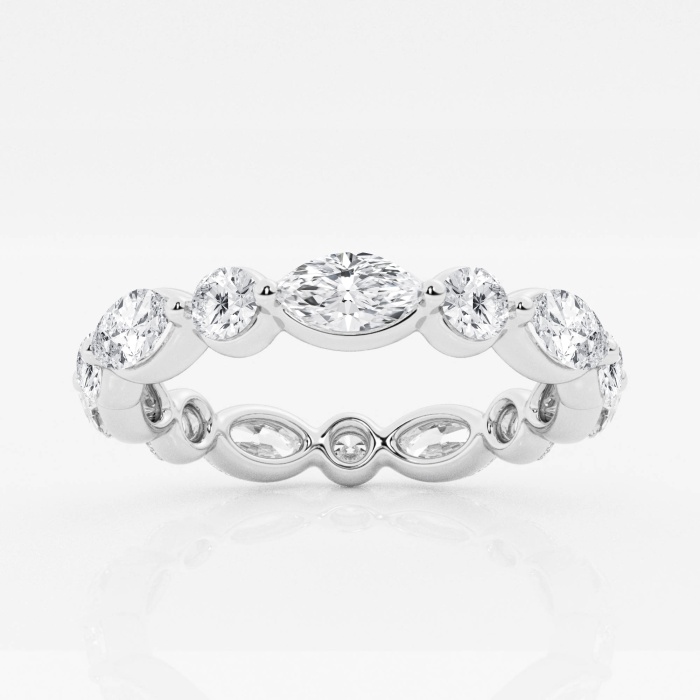 2 ctw Marquise Lab Grown Diamond Floating Eternity Band