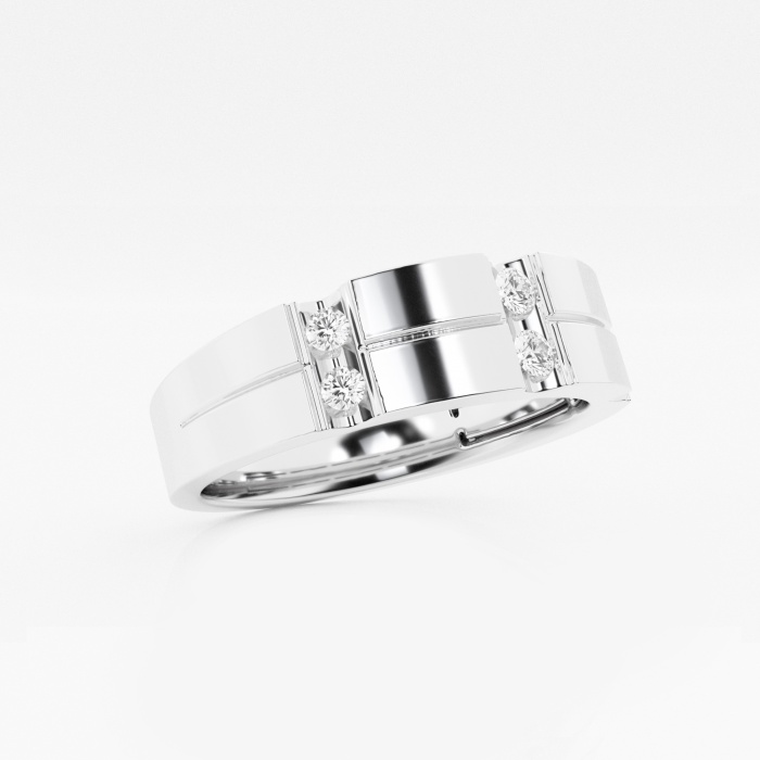 Wedding Band Men's Diamond Bands Lab Grown Diamond Rings