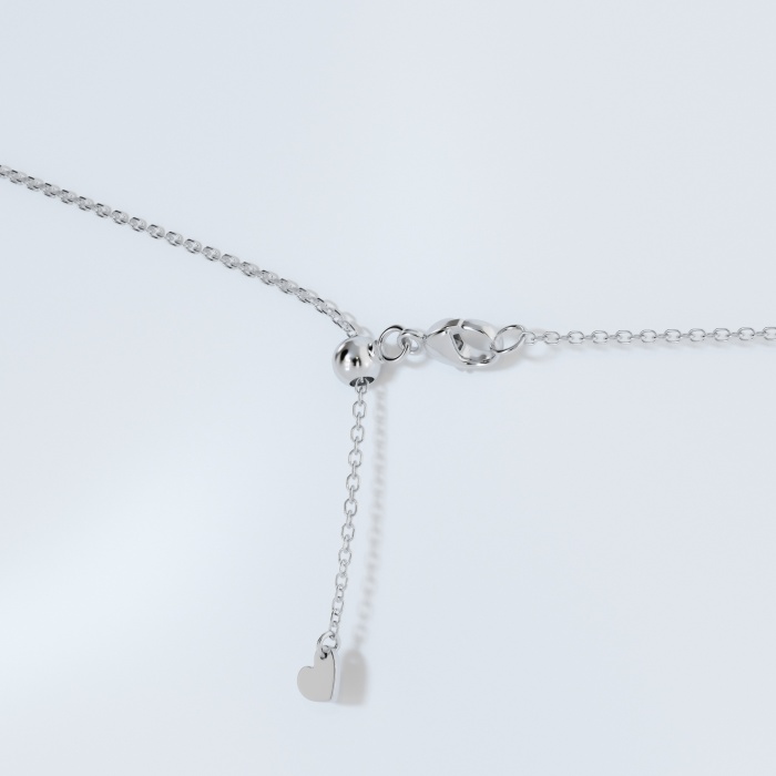 1/2 ctw Pear Lab Grown Diamond Bezel Set Solitaire Pendant with Adjustable Chain