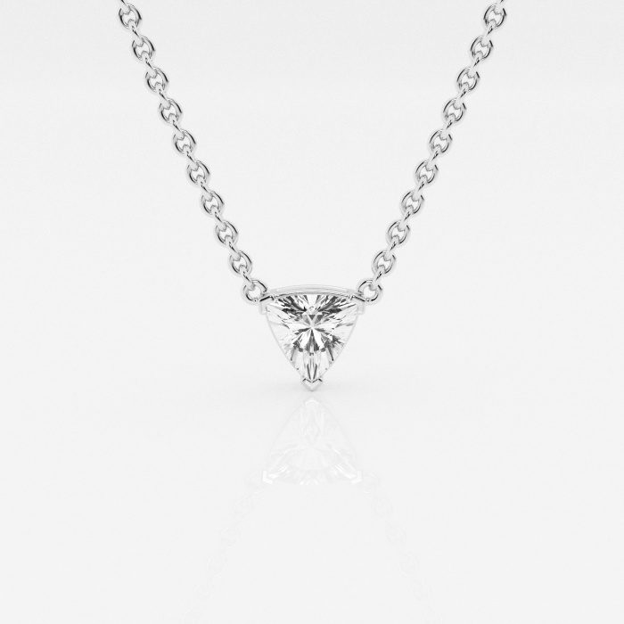 näas Ethereal 1/2 ctw Trillion Lab Grown Diamond Solitaire Pendant with Adjustable Chain