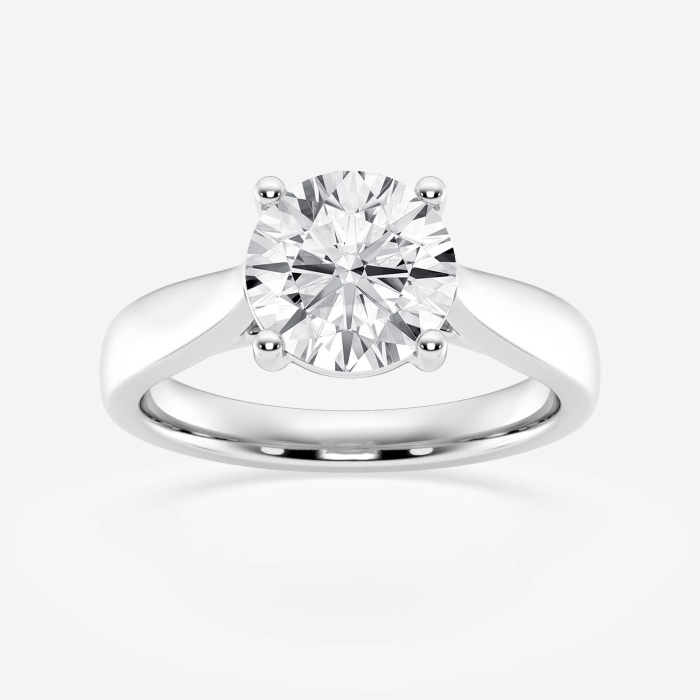 1 1/2 ctw Round Lab Grown Diamond Trellis Solitaire Engagement Ring