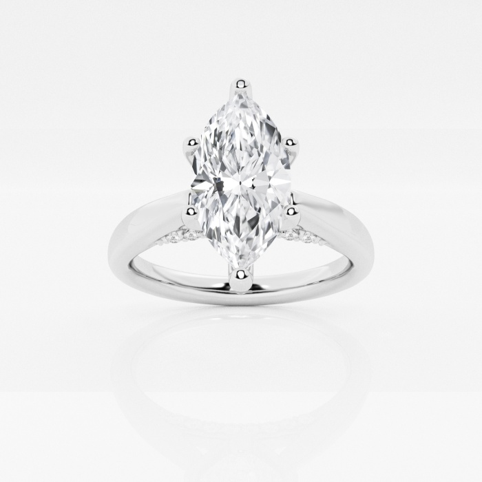 1 1/8 ctw Marquise Lab Grown Diamond Arch Engagement Ring