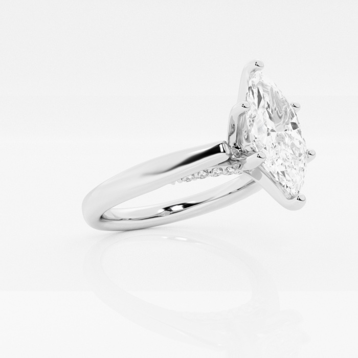 1 1/8 ctw Marquise Lab Grown Diamond Arch Engagement Ring